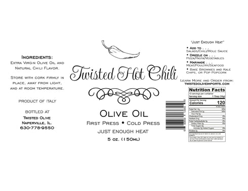 5oz Twisted Hot Chili Olive Oil