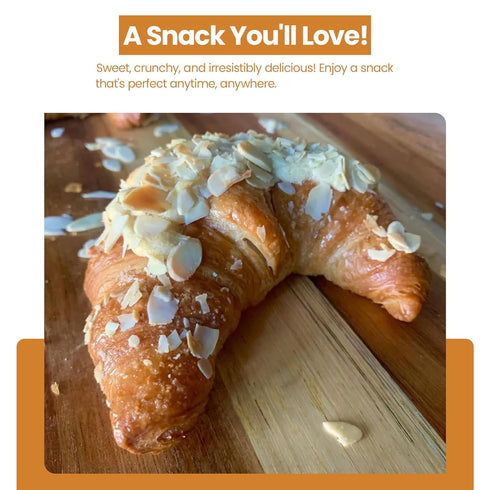 Oven Delights (3.2oz 90g) (Pack 12) Almond Croissant - Bakery fresh - Breakfast Pastries - Individually Wrapped