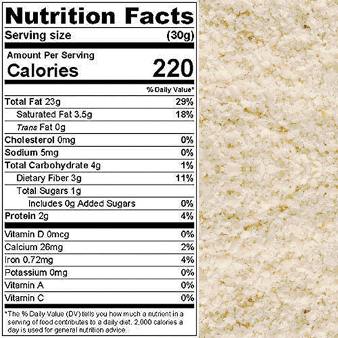 packed 1 lbs. (16 oz.) Macadamia nuts, "Fresh" Raw Unsalted Chopped | Macadamia Meal Coarse Flour | KETO friendly
