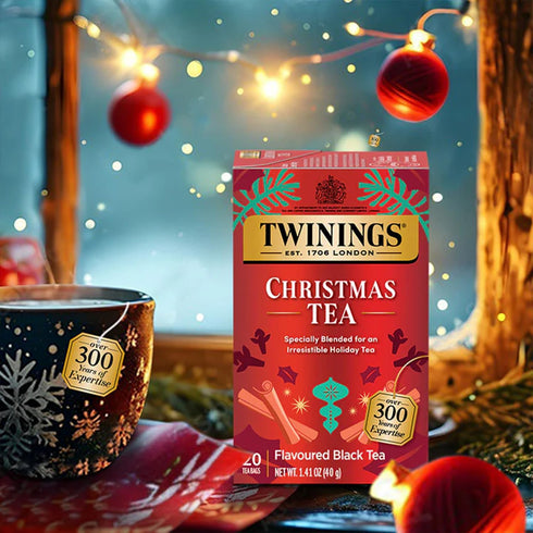 2-Pack 20 Twinings Holiday Sweet & Spicy Tea Variety Caffeinated Tea and Caffeine-Free Winter Spice Herbal, Christmas