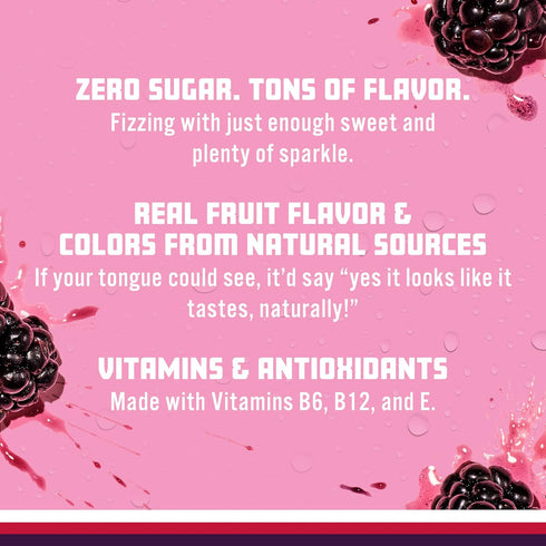 17 oz (Pack 12) Sparkling Ice, Grape Raspberry Sparkling Water, Zero Sugar Flavored Water, with Vitamins