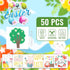 Platinum Series Set 60 Bulk Easter Eggs & Basket - Easter Hunt Bundle of Fillable Plastic Eggs, Tattoos, Candy Money