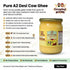Growing Villagers A2 16.9 oz (500ml) A2 Cow Ghee fl Glass Jar | Traditional Bilona Method Cultured Desi Ghee | Made