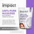 1lb Impact - Pure Allulose Sweetener Sugar Substitute - Zero Calorie Blend, Low-Carb, For Coffee, Tea, Baking