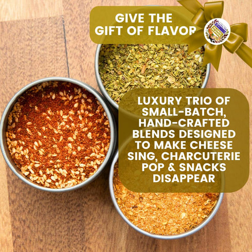 Packaged Set 3 Global Blends: The Traveling Table Seasonings | Gift of Spice Blends | All Natural, Non GMO | Gourmet