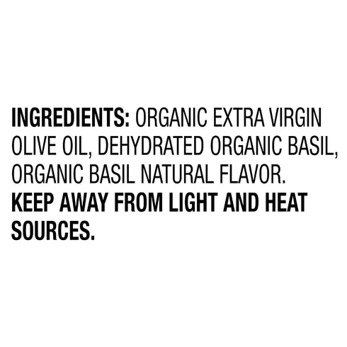 8.5 oz (Pack 6) 100% (6) Olidi Basil Infused Extra Virgin Olive Oil of Product of Italy, Cold-pressed, natural