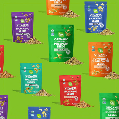 10 oz, Go Raw Organic Sprouted Pumpkin & Sunflower Seeds, Sea Salted, Keto, Kosher, Superfood
