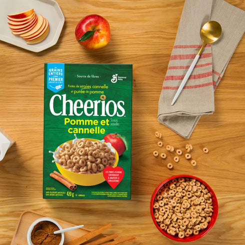 420g/14.7 oz. Cheerios Apple Cinnamon Cereal, Box (Imported from Canada)