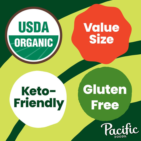 48 oz 8) Pacific Foods Low Sodium Organic Free Range Chicken Broth, Carton (Case