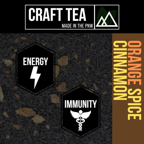 Revival Tea Company Orange Spice Cinnamon Tea, Black Tea Blend with Orange Peel and Cinnamon, 24 Tea Bags