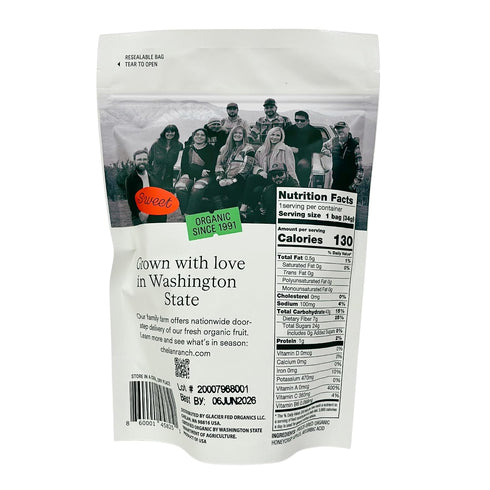 1.2 (3-Pack) Chelan Ranch Organics Freeze-Dried Organic Honeycrisp Apples, Non-GMO & Vegan, Ounce Bag