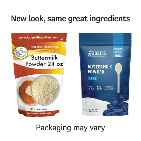 Judee’s Buttermilk Powder 1.5 lb (24oz) - 100% Non-GMO, Gluten-Free, Perfect for Pancakes, Fried Chicken, Cornbread