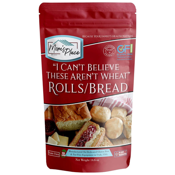 Mom's Place "I Can't Believe These Aren't Wheat!" Gluten-Free Rolls/Bread Mix, Easy
