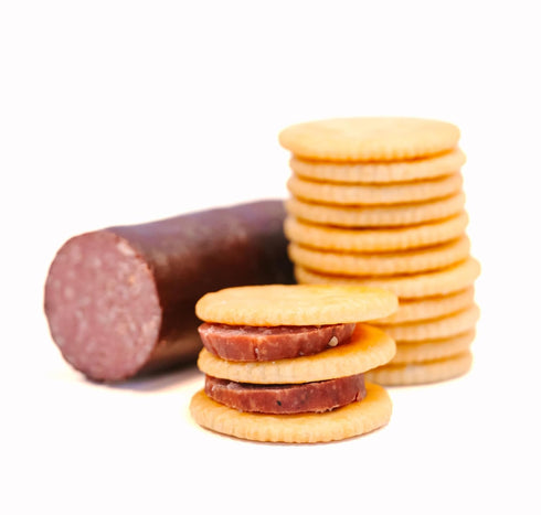 Summer Summer Classic Assortment | Cheese & Sausage Gift Box | Wisconsin Cheddar & Hot Pepper Cheese, Two Sausages