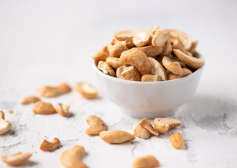 2 Food to Live Organic Dry Roasted Cashew Halves and Pieces with Himalayan Salt, Pounds Non-GMO, Oven Roasted, Lightly