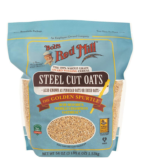 54 (Pack 2) Bob's Red Mill Steel Oats Cuts Ounce