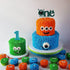 One Cake Topper Green Monster, Handmade 1st Birthday Cake Decor, Wedding Anniversary Baby Decoration