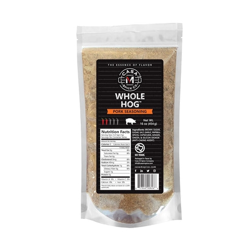 Casa M Spice Co Whole Hog Pork Seasoning Very Low Sodium Low