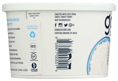 by Good Culture 2%, 16Ounce Good Culture, Organic Low Fat Cottage Cheese - Classic