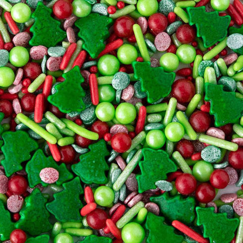 Sweets Indeed Edible Sprinkle Mix, Perfect for Cake Decorations, Baking, Ice Cream, Cookies, 4 oz (Christmas)