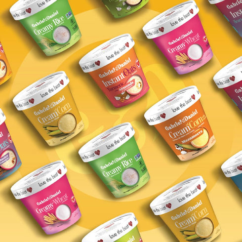 (Pack 12) Gabriel & Daniel Gluten Free Instant Cream of Corn Non-GMO, Pure and Wholesome Hot Cereal Smooth & Creamy