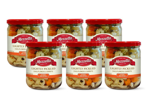 Mezzetta Pickled Vegetables Cauliflower and Carrots Brined for Classic Deli-Style Flavor Crunchy