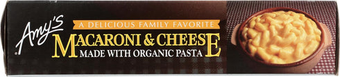 Frozen 9.0 oz Amy's Meals, Mac and Cheese Made with Organic Pasta and Cheddar Cheese