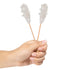 36 Candy Envy - White Caf Sugar Sticks Mini Rock Candy - Individually Wrapped White Treats - Original Sugar Flavored
