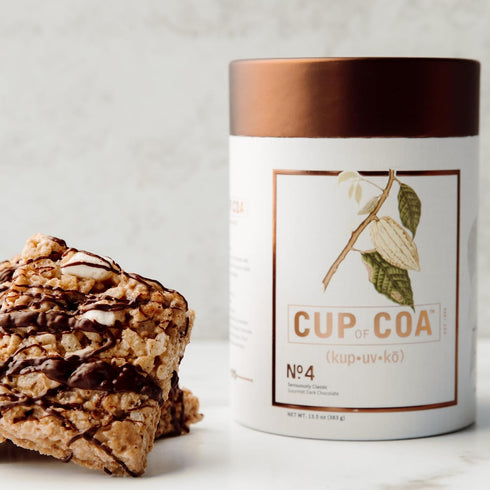 4 (8 Cup of Coa No. Sensuously Dark | Gourmet Dark Hot Cocoa Mix | Just Add Water | Rich, Velvety & Silky Smooth |