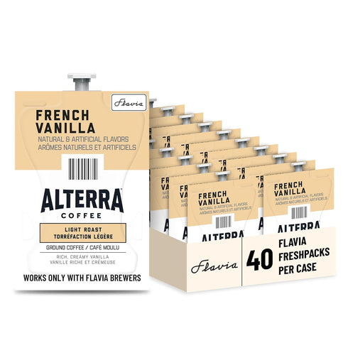 Flavia Alterra French Vanilla Coffee Freshpacks works only with Flavia Brewers, Light