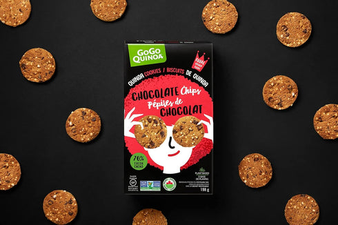 165 GOGO QUINOA Dark Chocolate Chip Quinoa Cookies, GR