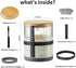 Jar,50oz Sourdough Starter Wide-Mouth with Non-slip silicone rubber Bottom Sourdough Starter Kit,Date Marked Feeding