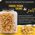 (1) 16oz Smoked Pork Rinds Original Tub CUSTOM BAG Crunchy Fried Pork Skins Chicharrones High Protein Zero Carb Snack