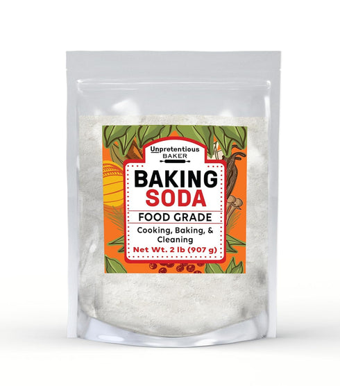 Baking Soda, 2 lbs. by Unpretentious Baker, Gluten-Free Pure Sodium Bicarbonate for Baking & Cooking