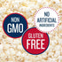 0.65oz (6ct) SkinnyPop Popcorn, Original, Whole Grain, Dairy-Free Snack, Bags