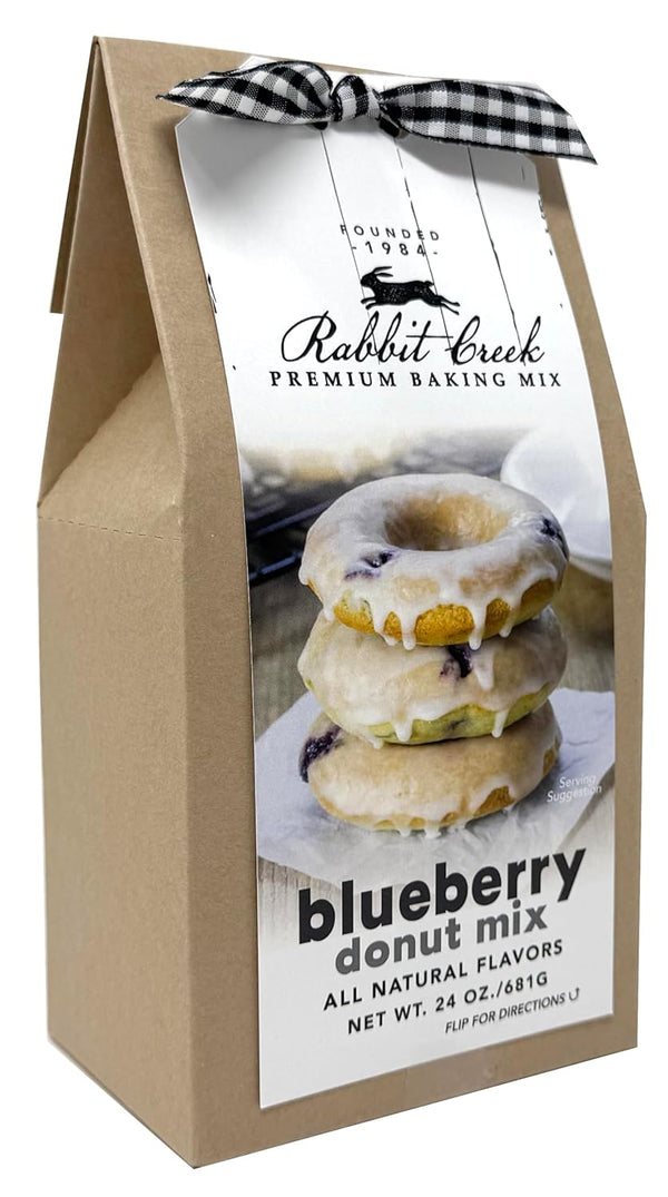Rabbit Creek Blueberry Donuts Mix With Glaze Included Baked Donuts, Not Fried