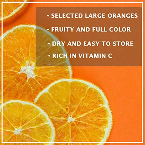 Noble Createaprototype (500g/17.63oz) Dried Orange Slices, Low temperature drying Handmade Fruit Tea, Edible Edible