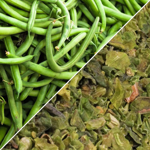 12 Oz Dried Chopped String Beans by Its Delish, Bulk Bag | Dehydrated Cut Green Bean Vegetables | Dried Veggies