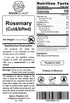 SPICES VILLAGE Rosemary Dried, Rosemary Herbs Dried, Cut & Sifted Pure Mediterranean Seasoning - Kosher, Gluten Free