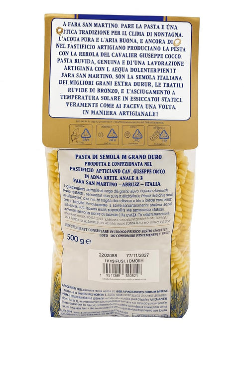 Cav Giuseppe Cocco A33, (4)- 17.6 oz. Packages Cav. Giuseppe Cocco - Fusilli N.