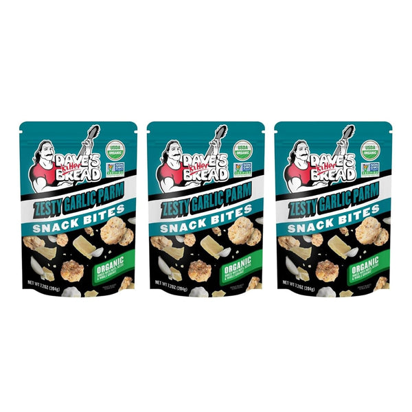 Dave's Killer Bread ZESTY GARLIC PARM SNACK BITES, 7.2 OZ with Branded