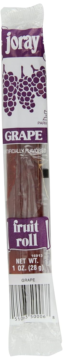 Joray Fruit Roll, Grape, 1-Ounce Units (Pack of 48)