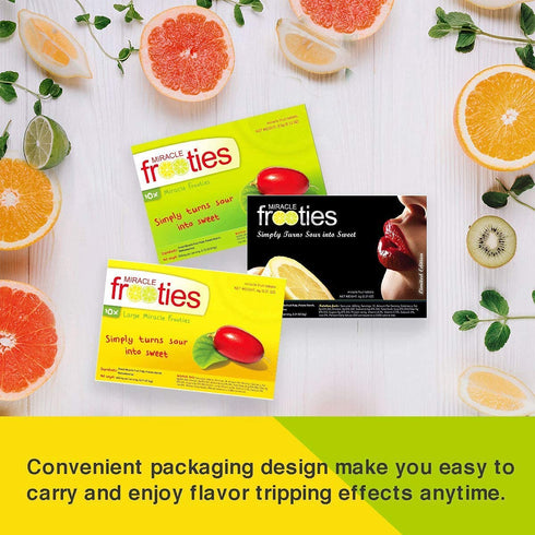 Recommended 100% 20 count (Pack 2), 1 Pack Miracle Frooties Tiktok Miracle Berry Tablets, Naturally Grown Miracle
