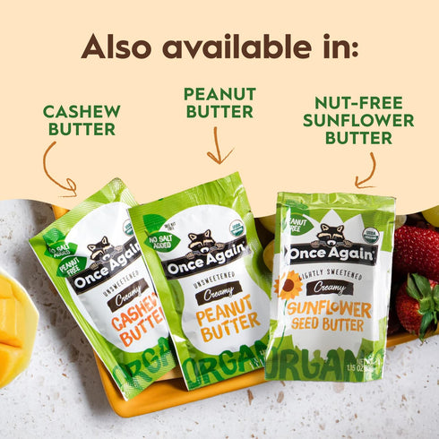 Packets, Packets Packs 1.15 Packs, 10 Count Once Again Organic Almond Butter Roasted - Individual Nut Butter