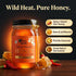 16 oz. 100% Tiny Bees Raw & Unfiltered Hot Honey, All Natural Pure Honey Infused with Chili Peppers, Gluten-Free