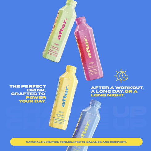 12 Pack, 16.9 oz AFTER Electrolyte Drink, Orange Pineapple Passionfruit Flavor, Electrolytes Hydration Drink, fl