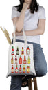 Hot Spicy Meal and Sauce Lover Gift, Spicy Food Lover Chilli Sauce Tote Bag, Spice Lover Handbag Gift