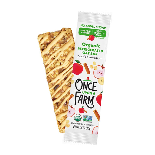 Once Upon a Farm Organic Apple Cinnamon Refrigerated Oat Kids' Bar,1.6oz