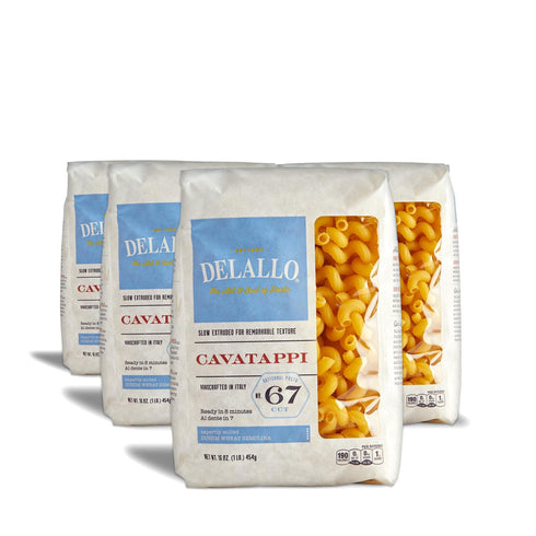 DeLallo Cavatappi Pasta, 1 Pound Bag, Made with Only 100% Durum Wheat