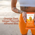 1oz, 8 Pack Earthside Farms Orange Ginger Almonds Low Sugar, Keto-Friendly Candied Almonds Gluten-Free Vegan Snack